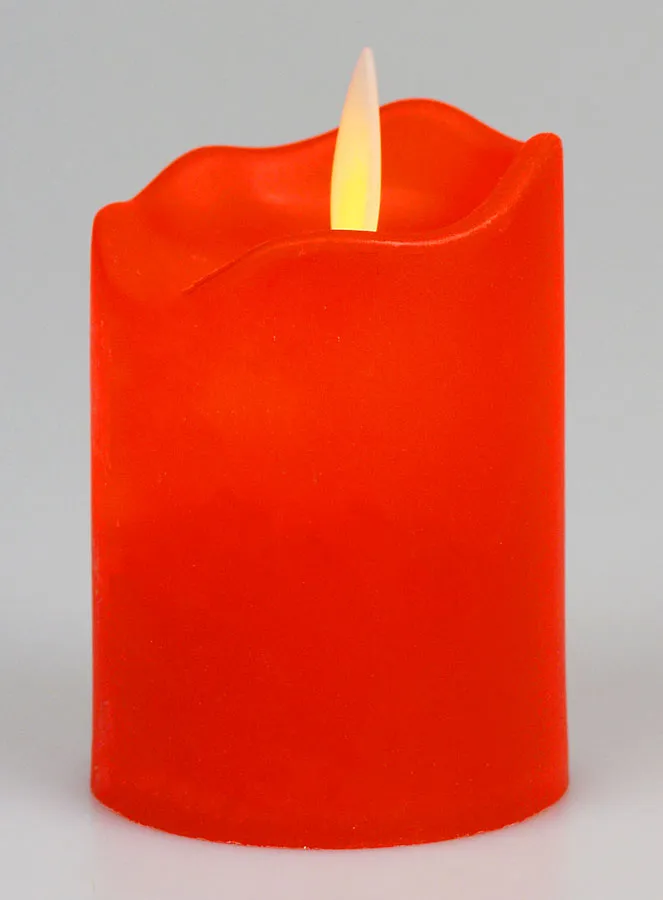 Battery Operated Electric Votive Candle - Red (pic 2)