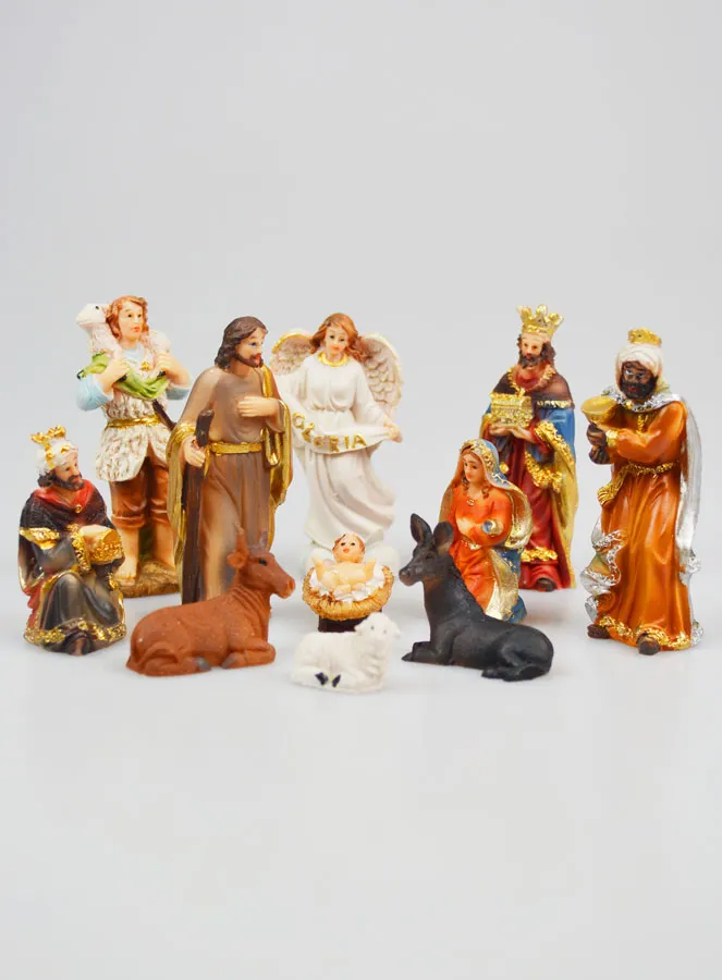 Christmas Nativity Scene 11 Figures - 8 cm (pic 1)