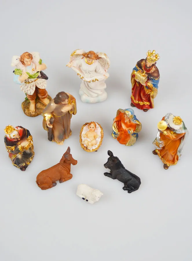 Christmas Nativity Scene 11 Figures - 8 cm (pic 2)