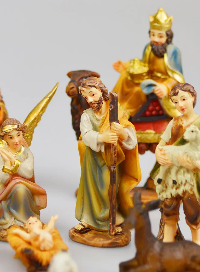 Christmas Nativity Scene 11 Figures - 7cm (pic 3)