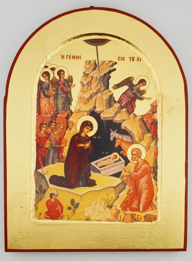 Icon of the Adoration at the Manger - 24cm (pic 1)
