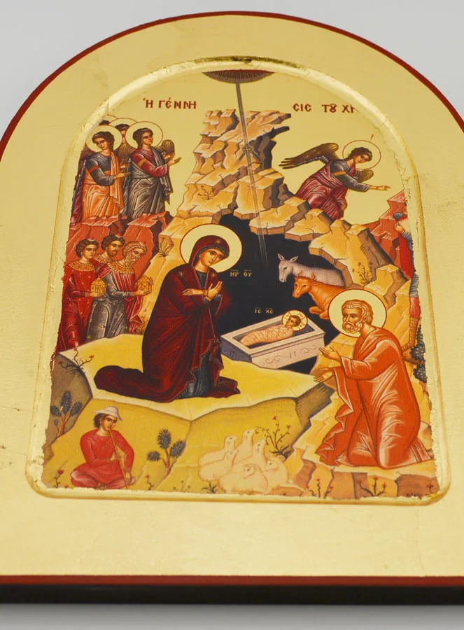 Icon of the Adoration at the Manger - 24cm (pic 2)