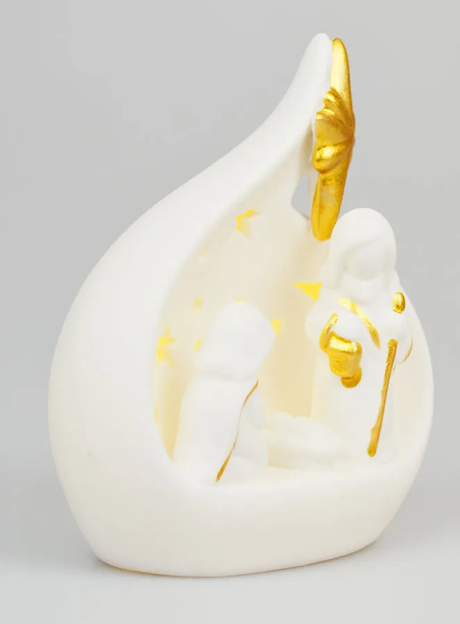 Illuminated Nativity Statue - 14cm (pic 3)