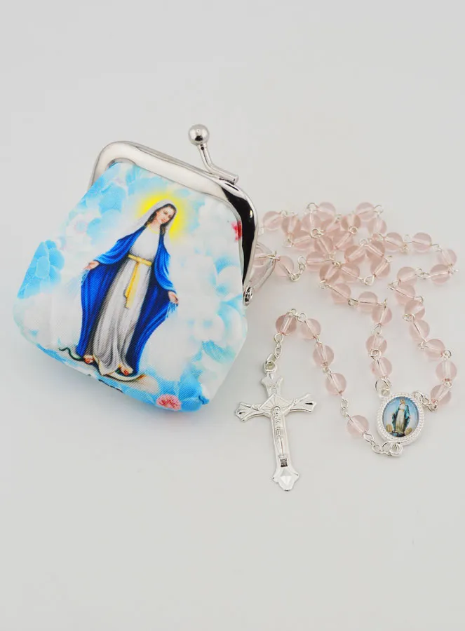 Miraculous Virgin Rosary and Pouch (pic 1)