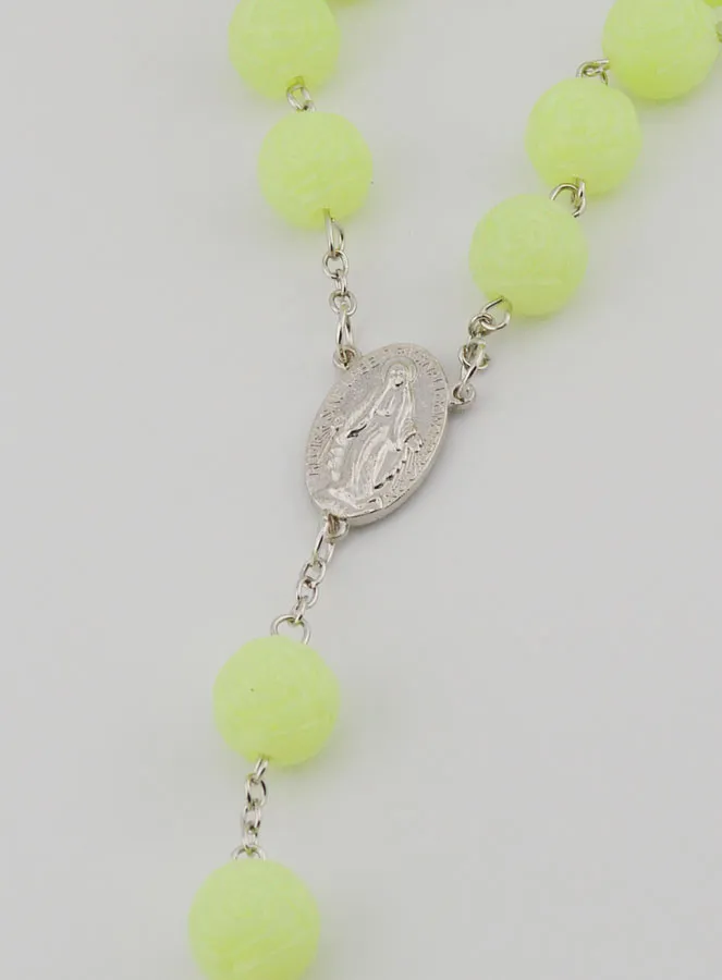 Large Fluorescent Wall Rosary - Miraculous Virgin (pic 4)