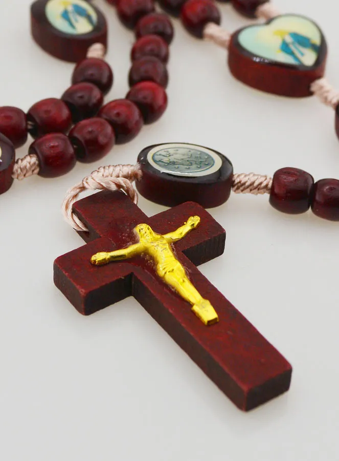 Miraculous Virgin Rosary - Wooden Beads (pic 3)