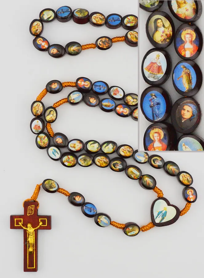 Wooden Rosary of the Miraculous Virgin - 60cm (pic 1)