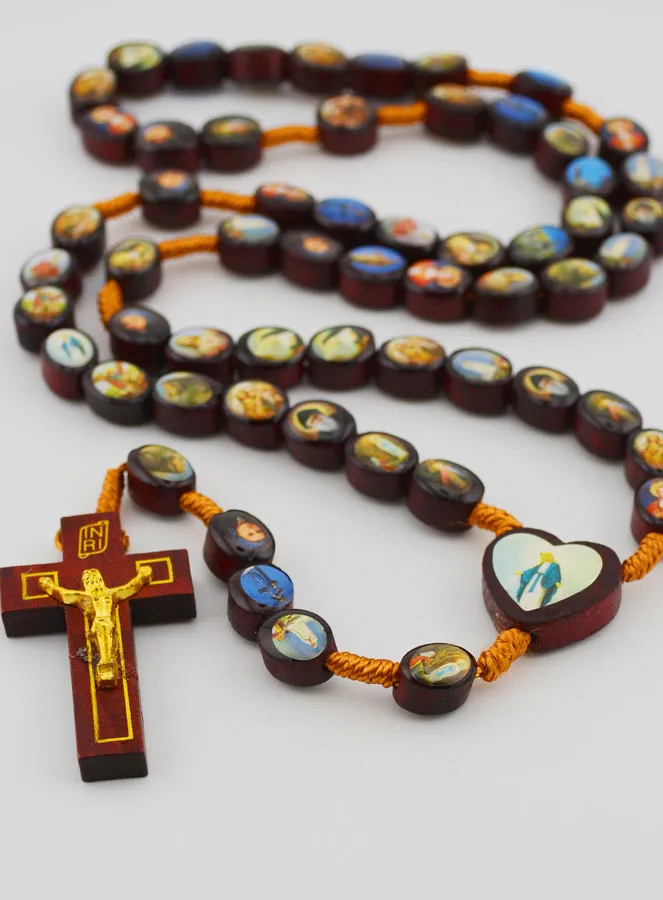 Wooden Rosary of the Miraculous Virgin - 60cm (pic 2)