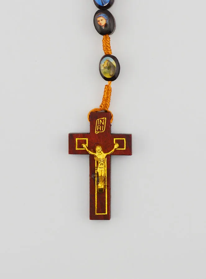 Wooden Rosary of the Miraculous Virgin - 60cm (pic 3)