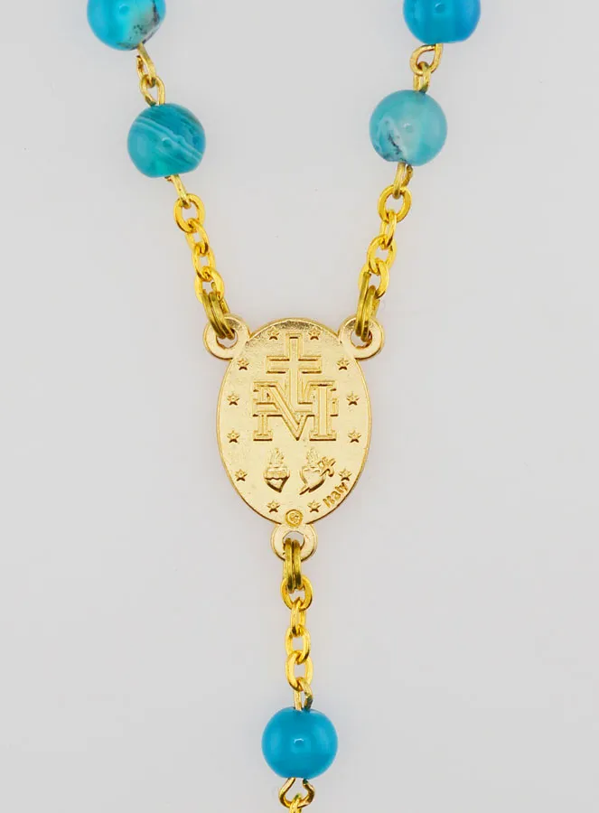 Miraculous Virgin Rosary in Agate (pic 4)