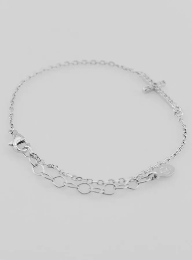 Religious Bracelet with Cross - 925 Silver (pic 4)
