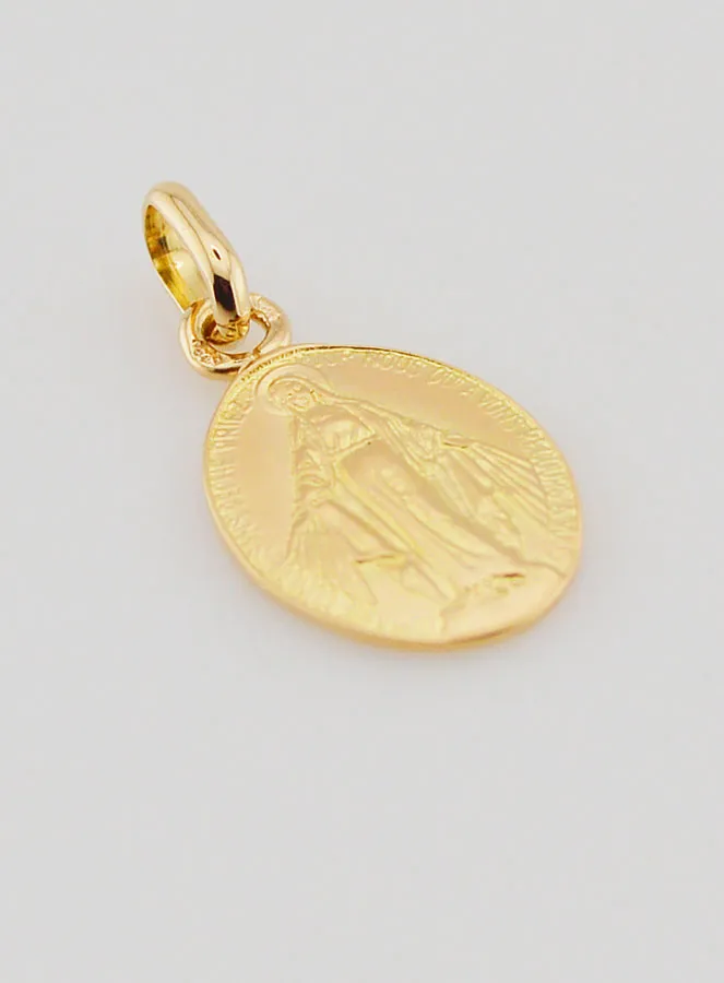Miraculous Medal 18k Gold - 15mm (pic 3)