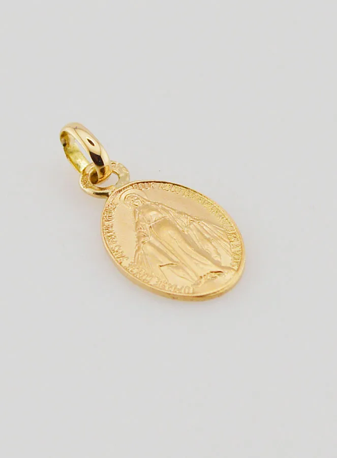 Miraculous Medal 18k Gold - 10mm (pic 3)