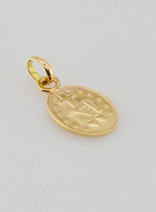 Miraculous Medal 18k Gold - 10mm (pic 4)