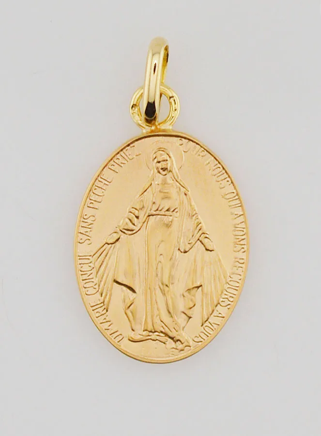 Miraculous Medal 18k Gold - 20mm (pic 1)