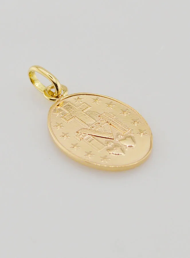 Miraculous Medal 18k Gold - 20mm (pic 4)