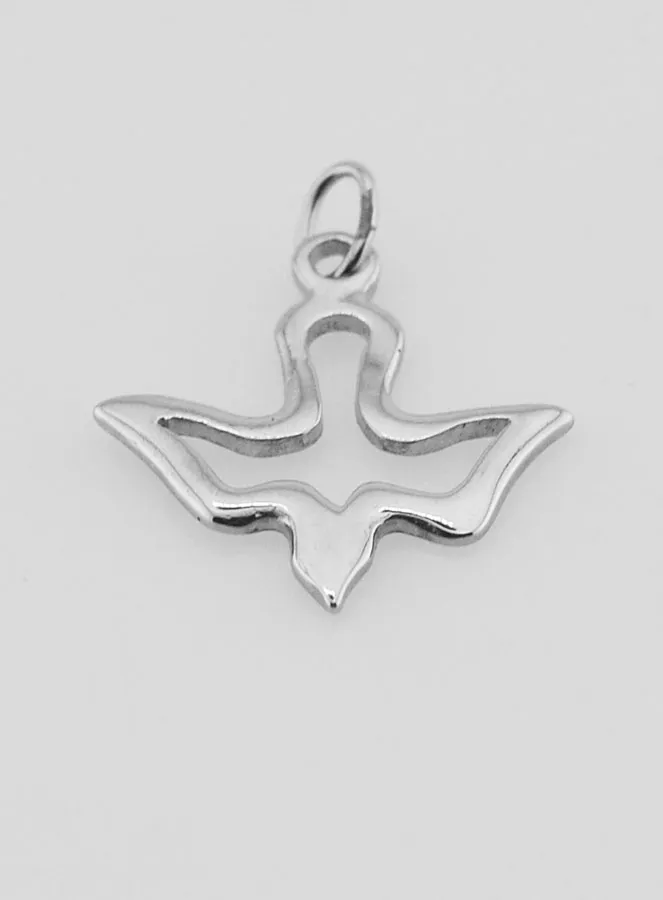 Holy Spirit Medal in Stainless Steel - 17mm (pic 2)