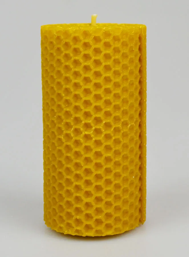 Tabletop Candle 100% Beeswax - 10x5cm (pic 1)