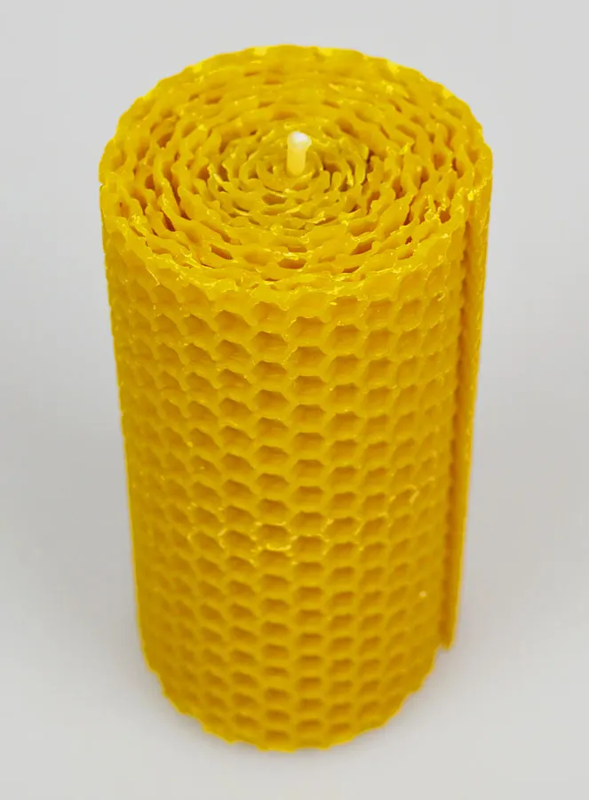 Tabletop Candle 100% Beeswax - 10x5cm (pic 2)