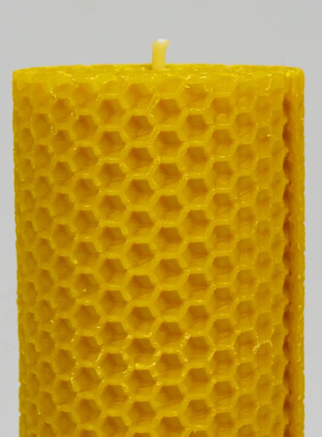 Tabletop Candle 100% Beeswax - 10x5cm (pic 3)