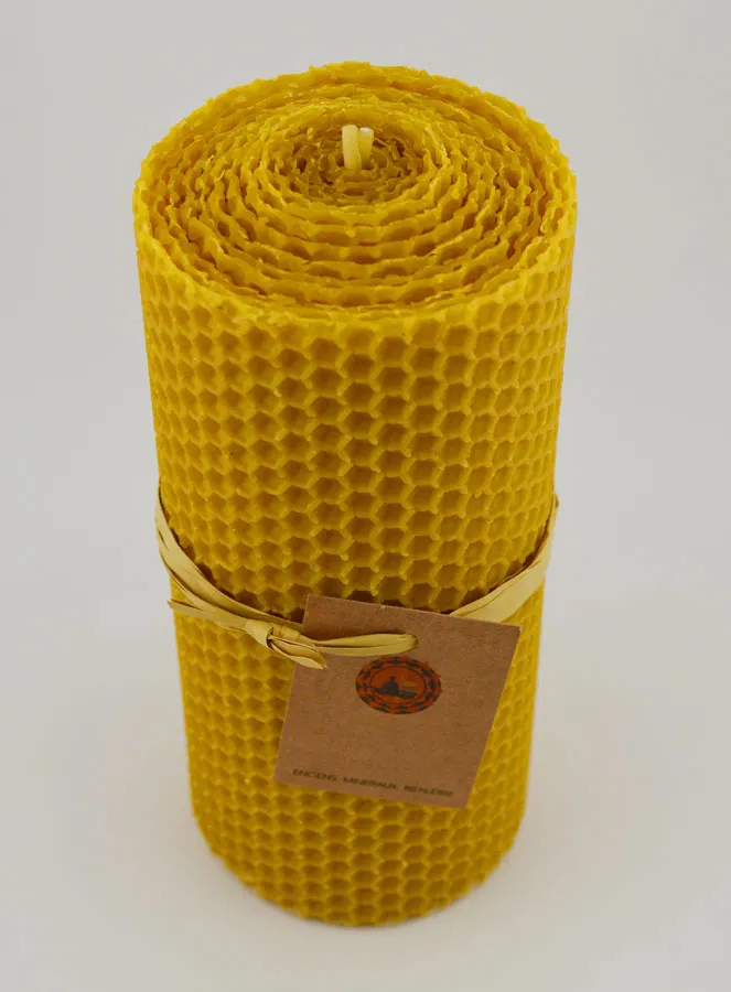 100% Natural Beeswax Candle - 15x6cm (pic 2)