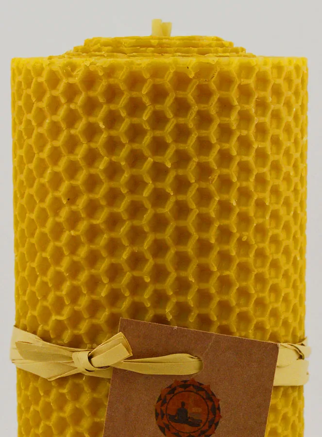 100% Natural Beeswax Candle - 15x6cm (pic 3)