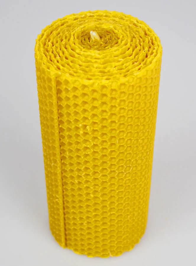 Tabletop Candle 100% Beeswax - 15x6cm (pic 2)