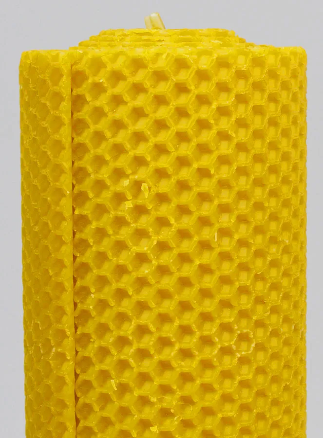 Tabletop Candle 100% Beeswax - 15x6cm (pic 3)