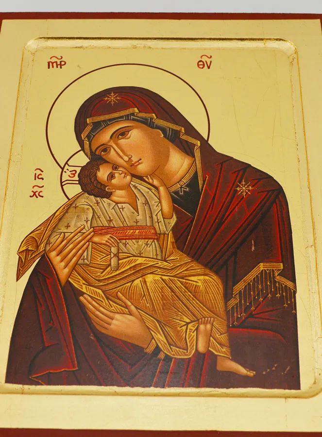 Religious Icon Virgin Mary of Tenderness - 24cm (pic 2)