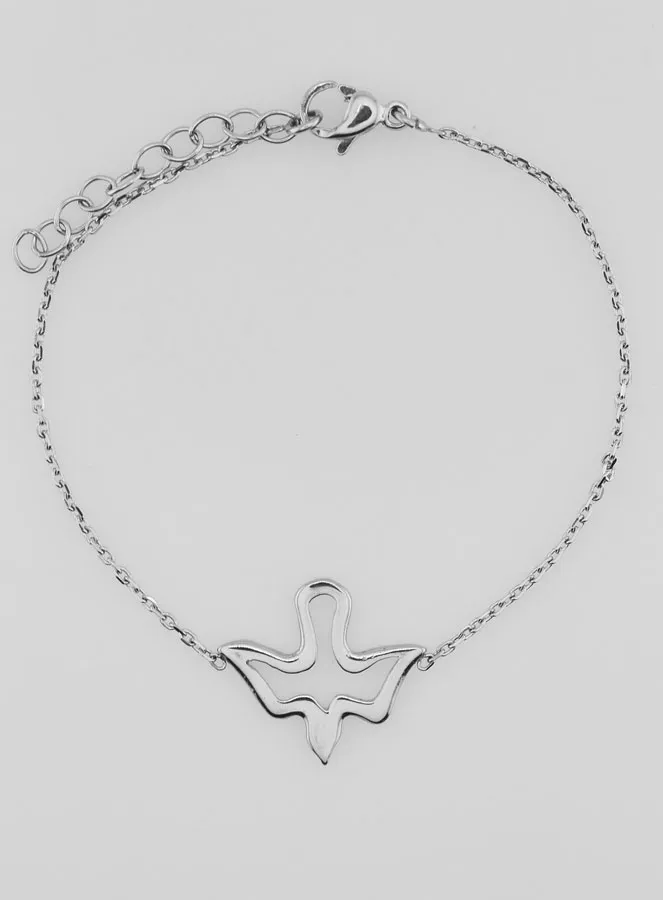Openwork Holy Spirit Bracelet in Stainless Steel (pic 1)
