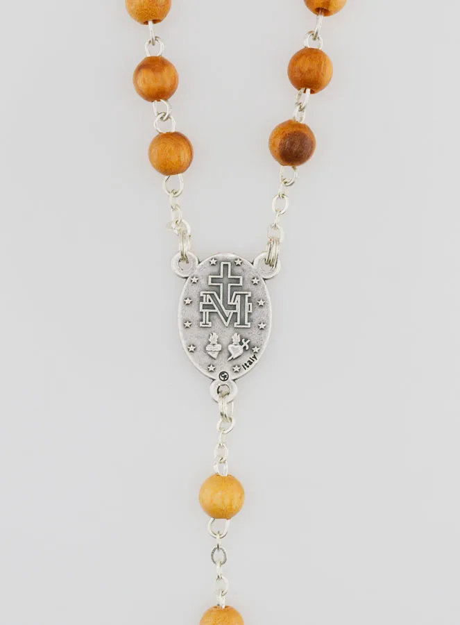 Wooden Miraculous Virgin Rosary (pic 4)