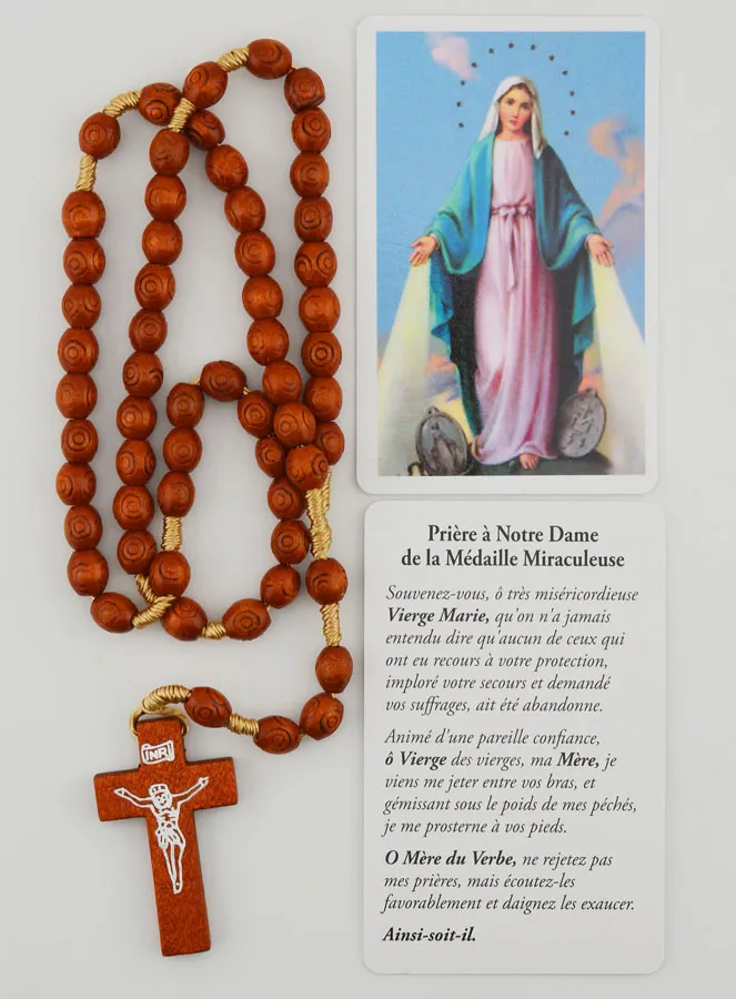 Rosary and Miraculous Virgin Card (pic 1)