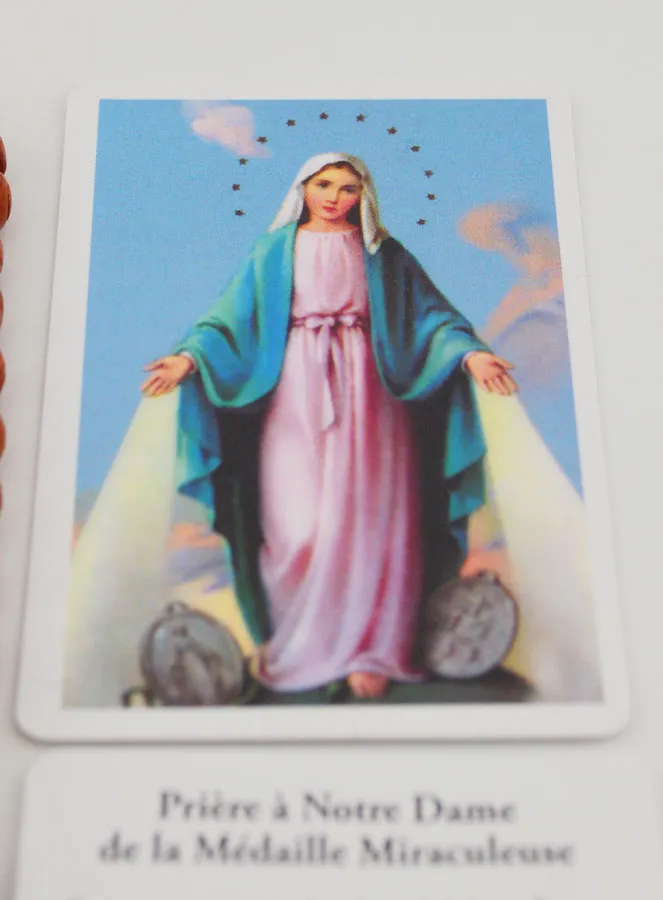 Rosary and Miraculous Virgin Card (pic 3)