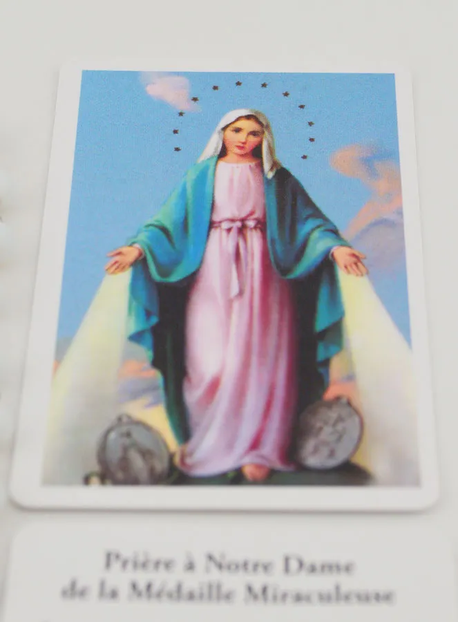 Pearl Rosary with Miraculous Virgin Card (pic 3)