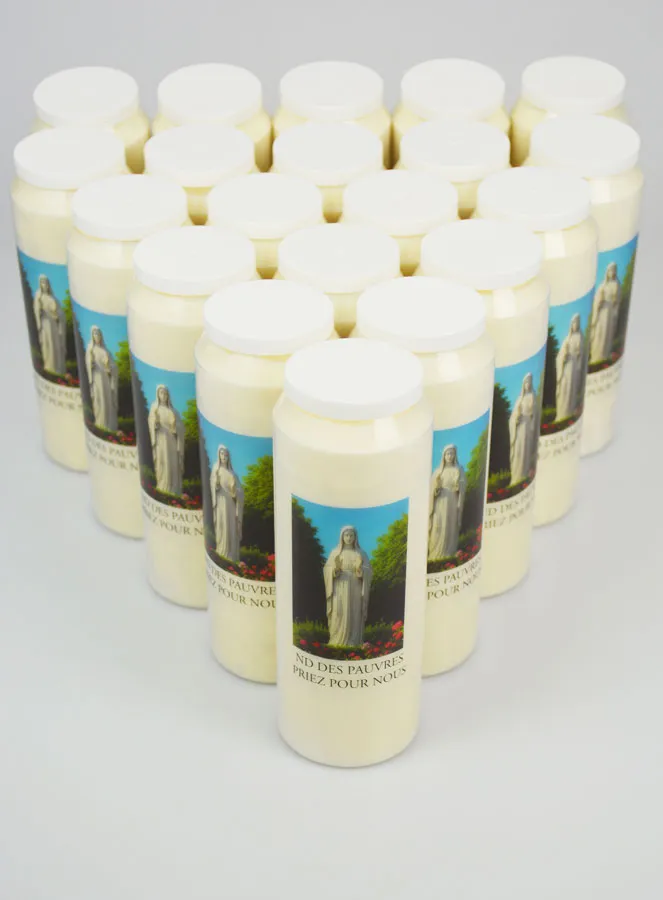 Set 20 Sanctuary Candles to Our Lady of the Poor (pic 2)