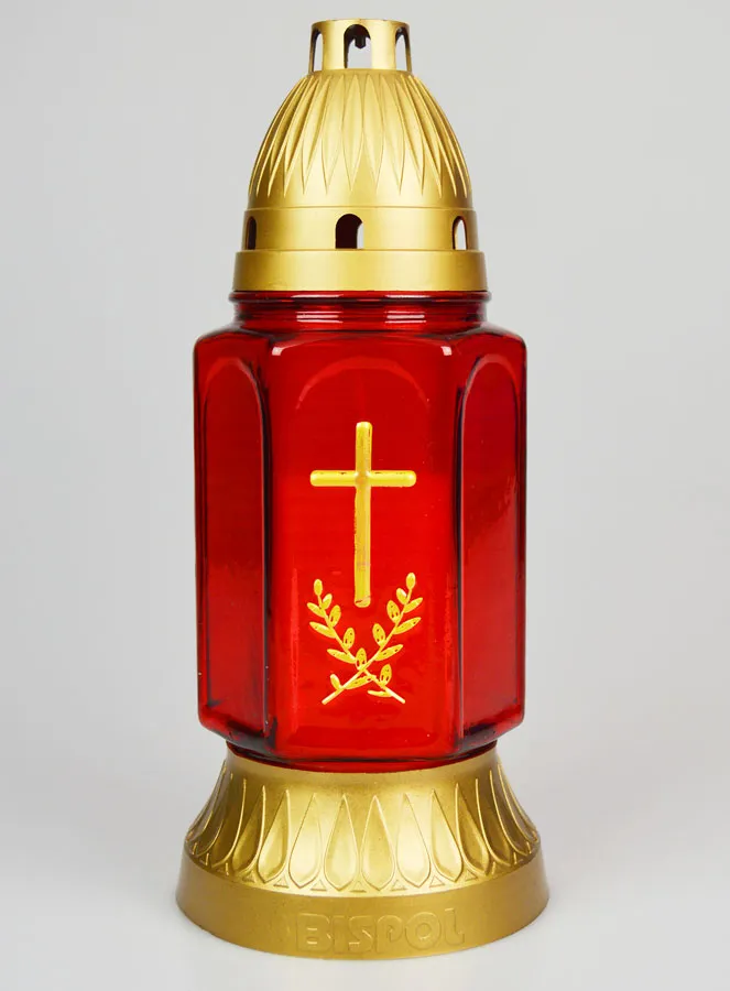 Glass Grave Candle - 25cm (pic 1)