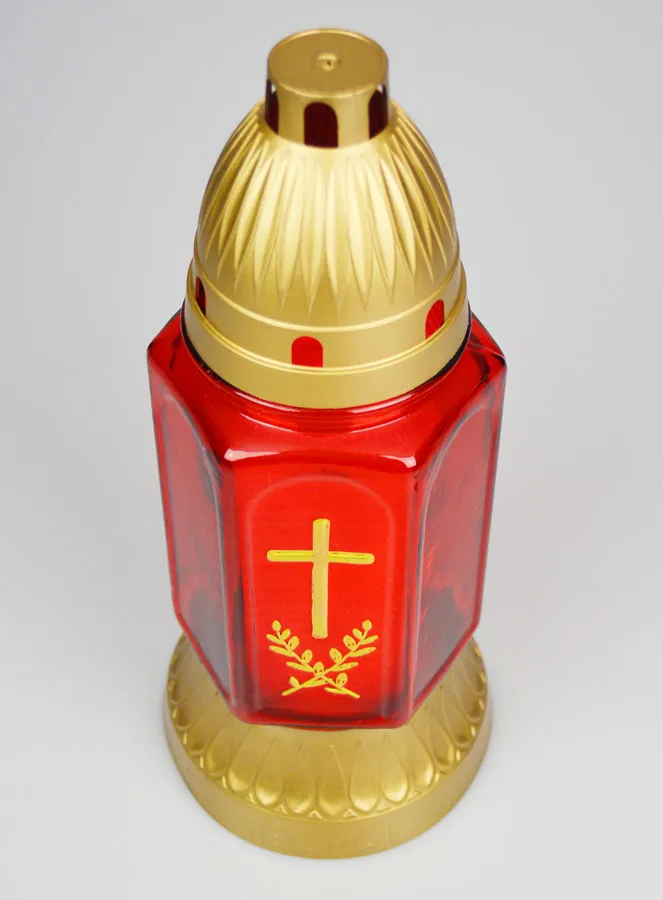 Glass Grave Candle - 25cm (pic 2)