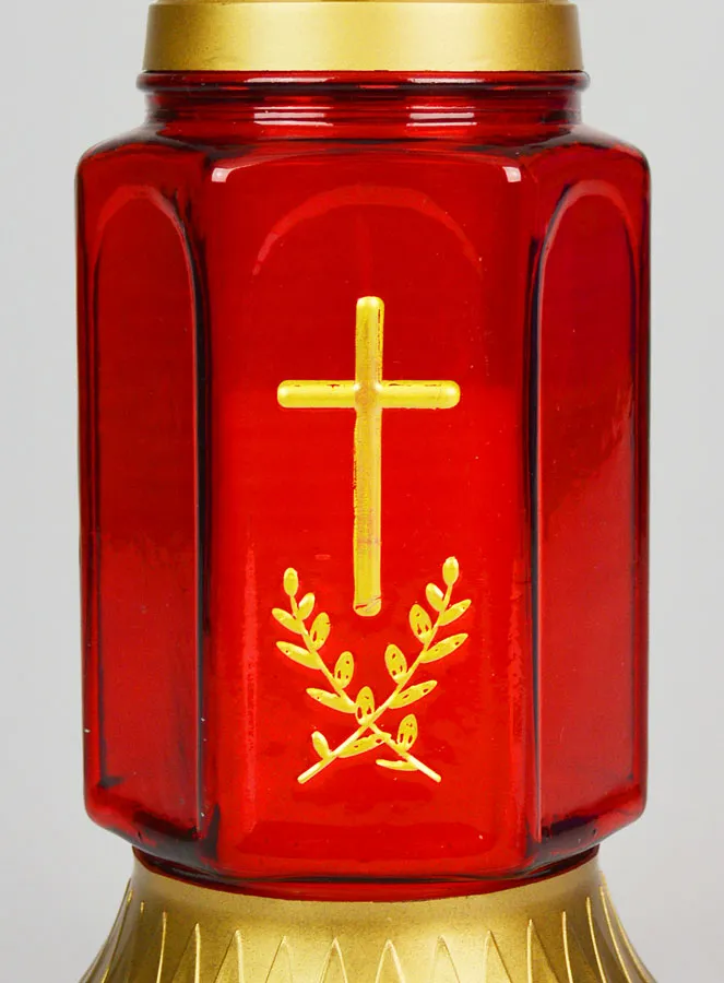 Glass Grave Candle - 25cm (pic 3)