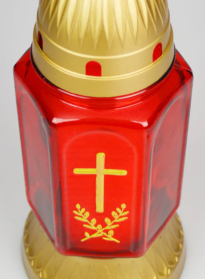 Glass Grave Candle - 25cm (pic 4)