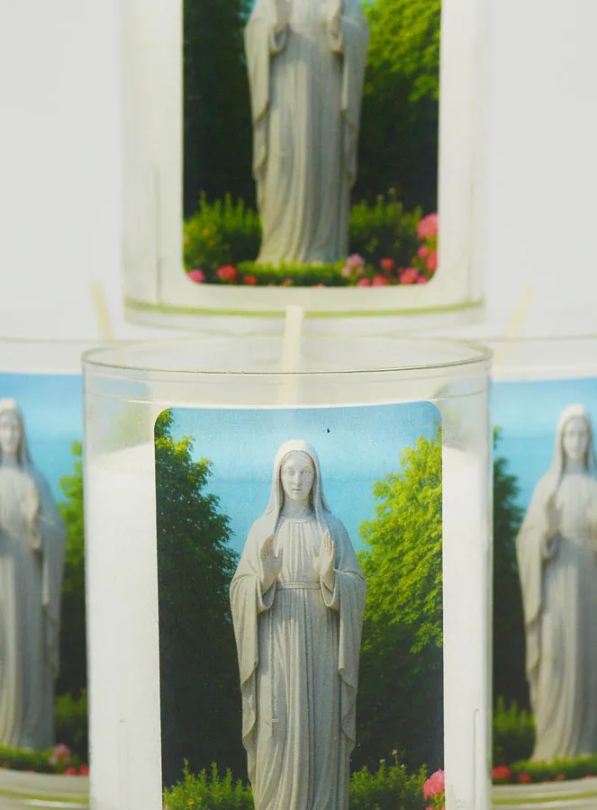 Set of 4 Votive Candles to Our Lady of the Poor (pic 3)