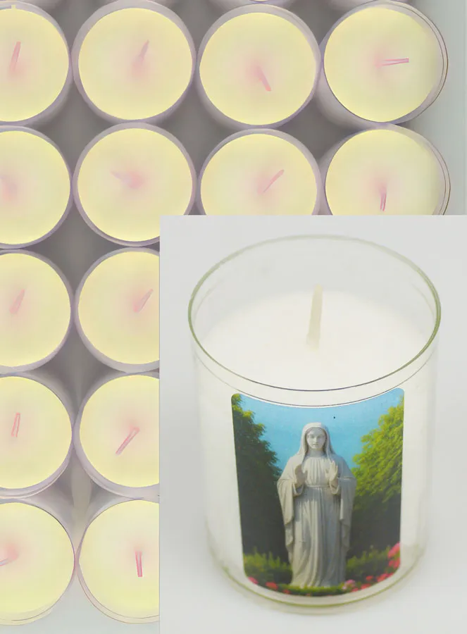 Set of 10 Votive Candles to Our Lady of the Poor (pic 4)