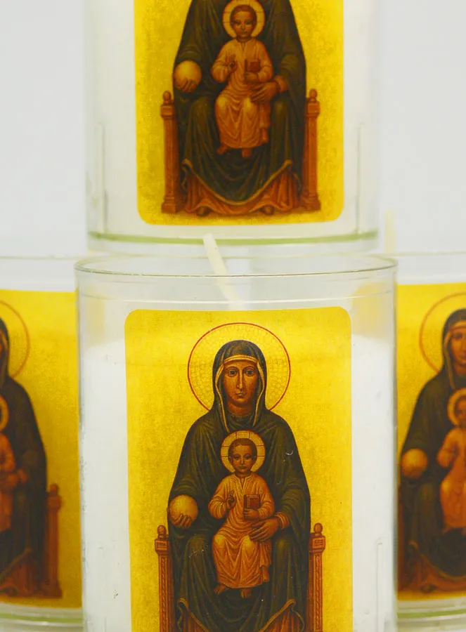 Set of 4 Votive Candles Our Lady of Montserrat (pic 3)