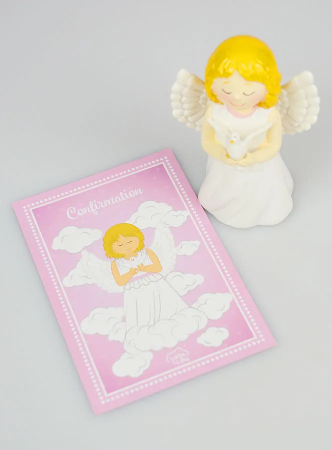 Communion Gift - Pink Angel (pic 2)