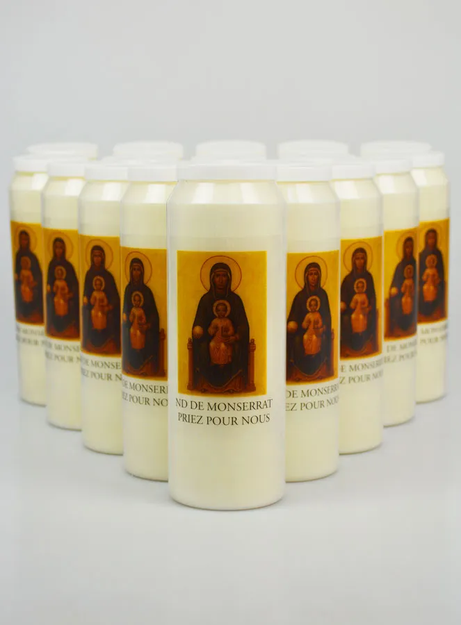 Set 20 Sanctuary Candles Our Lady of Montserrat (pic 1)