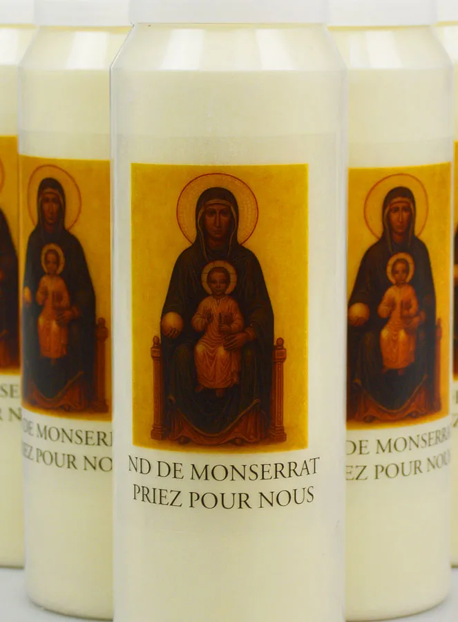 Set 20 Sanctuary Candles Our Lady of Montserrat (pic 3)