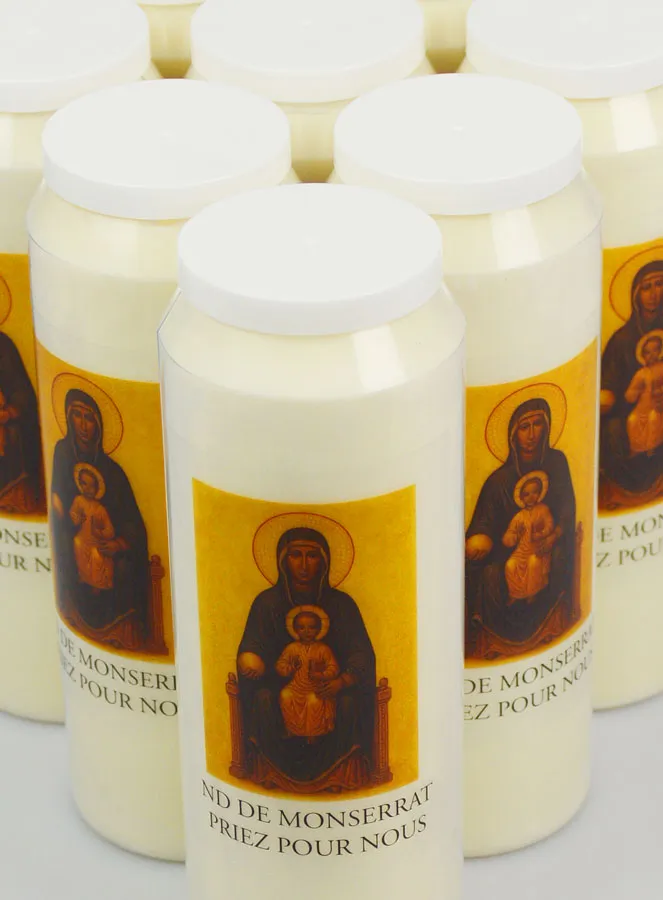 Set 20 Sanctuary Candles Our Lady of Montserrat (pic 4)