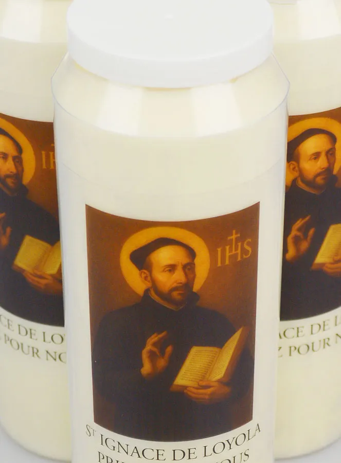 Set 3 Sanctuary Candles to Saint Ignatius of Loyola (pic 4)
