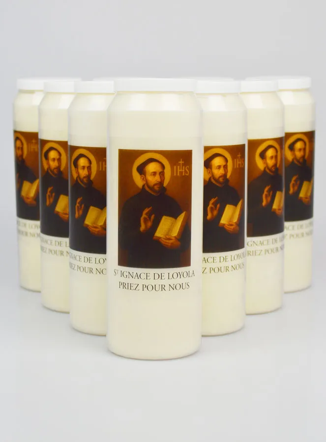 Set 10 Sanctuary Candles to Saint Ignatius of Loyola (pic 1)