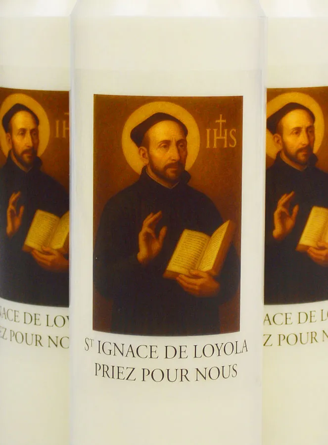 Set 10 Sanctuary Candles to Saint Ignatius of Loyola (pic 3)