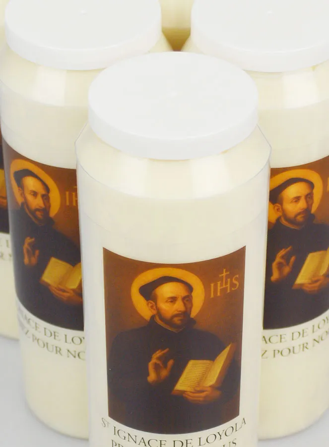 Set 10 Sanctuary Candles to Saint Ignatius of Loyola (pic 4)
